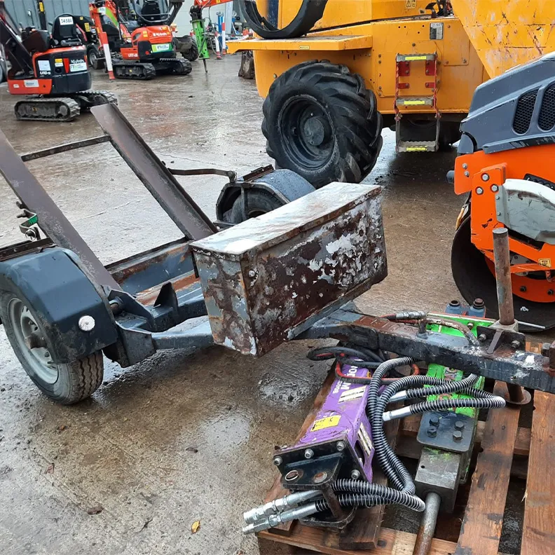 Terex 1-71B/ MBR71B Single Drum Roller Trailer